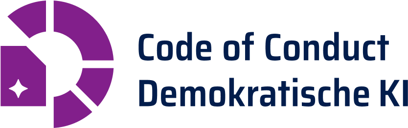 Logo Code of Conduct Demokratische KI